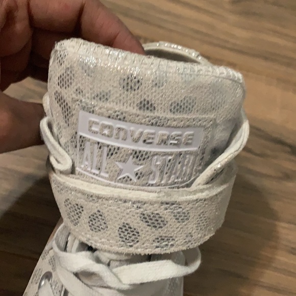 COPY - All Star Converse | White and Silver Converse uppers | animal print | si… - Picture 4 of 5